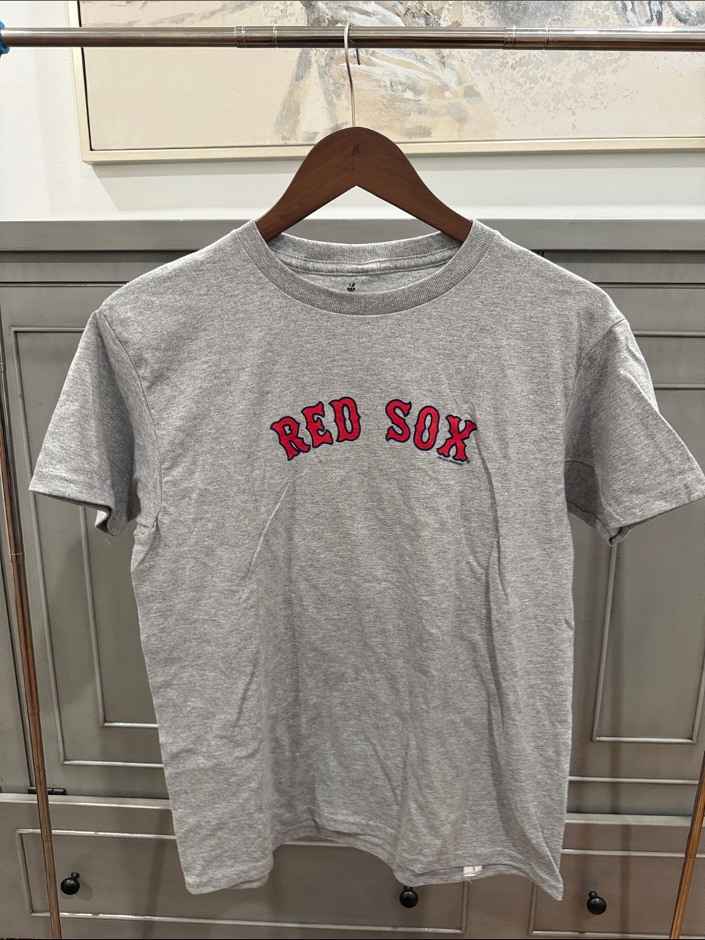 Youth Red Sox Gray Logo T-Shirt